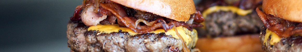 Eating American (Traditional) Burger at Park Burger - Pearl restaurant in Denver, CO.